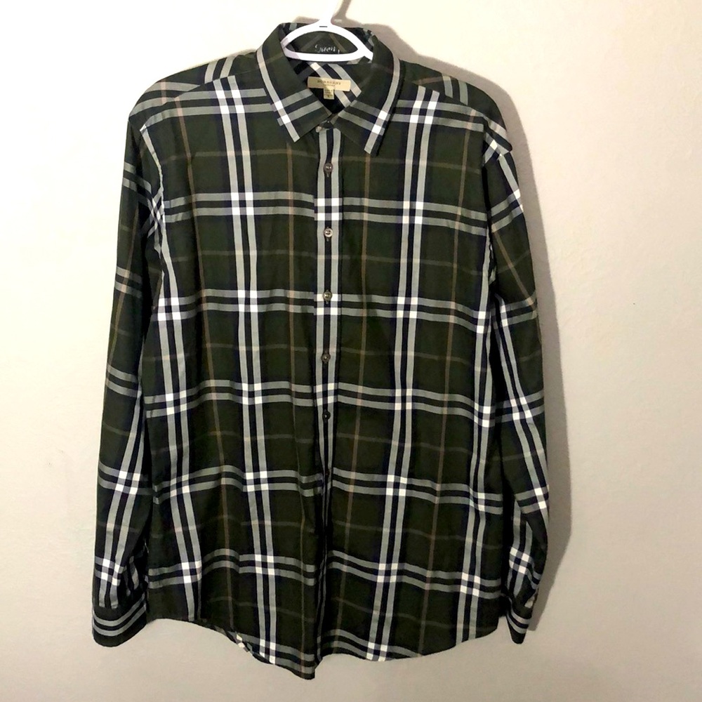 Burberry vintage check cotton flannel large